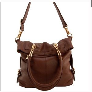 Erica Anenberg Leather Foldover Crossbody Bag